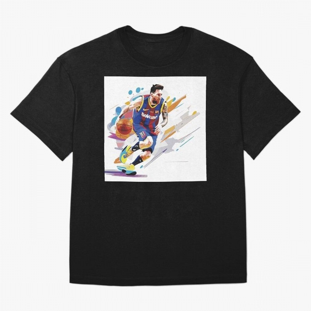 Leo Messi in basketball Classic T-Shirt Create FIFA World Cup 2026 Group Stage Spirit, Inspired by Portugal, Spain and Germany, Mbappe and Neymar, Sports Nostalgia, International Competition, Famous Players and Unforgettable Victories; Created for