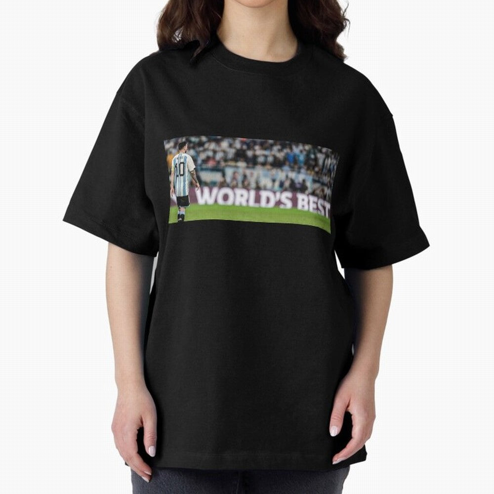Argentina Leo Messi world best picture Oversized T-Shirt Bring Champion Energy into the FIFA World Cup 2026 USA Canada Mexico Journey through Mbappe Highlights, France Pride, Football Festival Excitement, Trophy Ambitions, Country Rivalries and