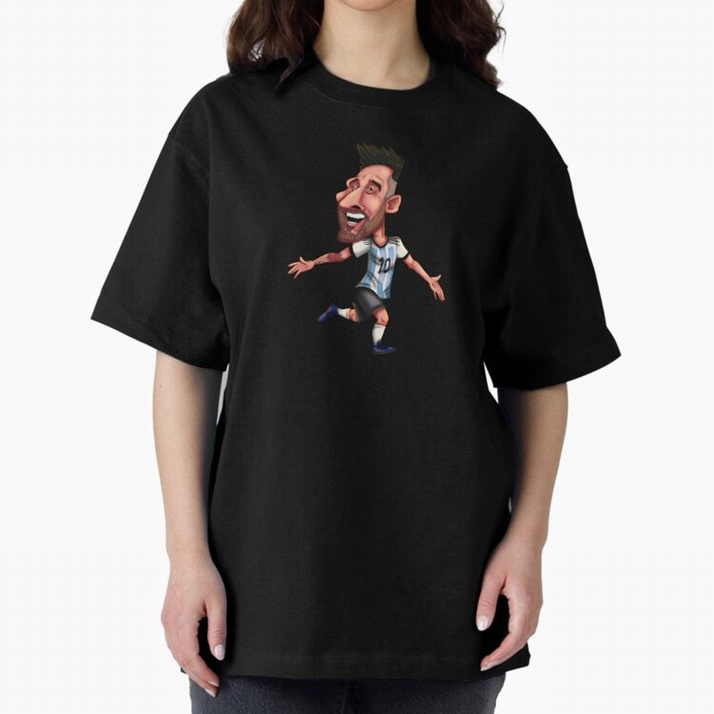 Lionel Messi Sticker Oversized T-Shirt Make Memories around the FIFA World Cup 2026 Group Stage Journey through Messi, Neymar and Mbappe Highlights, Brazil Pride, Fan Favorite Moments, National Team Passion, Big Match Drama and Soccer History;