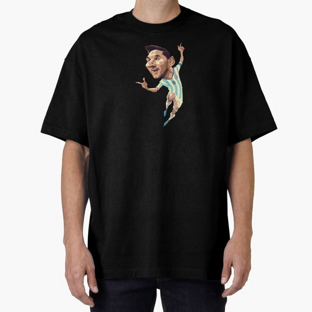 Lionel Messi Oversized T-Shirt Bring Trophy Dreams to Global Football Passion for FIFA World Cup 2026 USA Canada Mexico, Celebrating CR7, Argentina, France and Brazil, Stadium Memories, Football Loyalty, International Chants and Championship