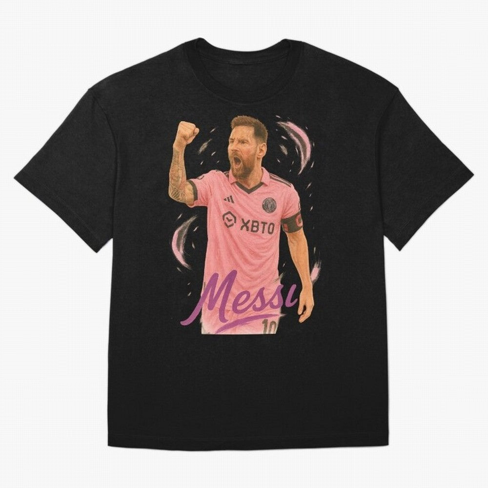 Argentina World Champs Messi Number Oversized T-Shirt Showcase FIFA World Cup 2026 for Fans of Cristiano Ronaldo, Haaland and CR7 and Brazil, Bringing Global Supporter Spirit, Legendary Goals, National Colors and Tournament Celebration; Made for