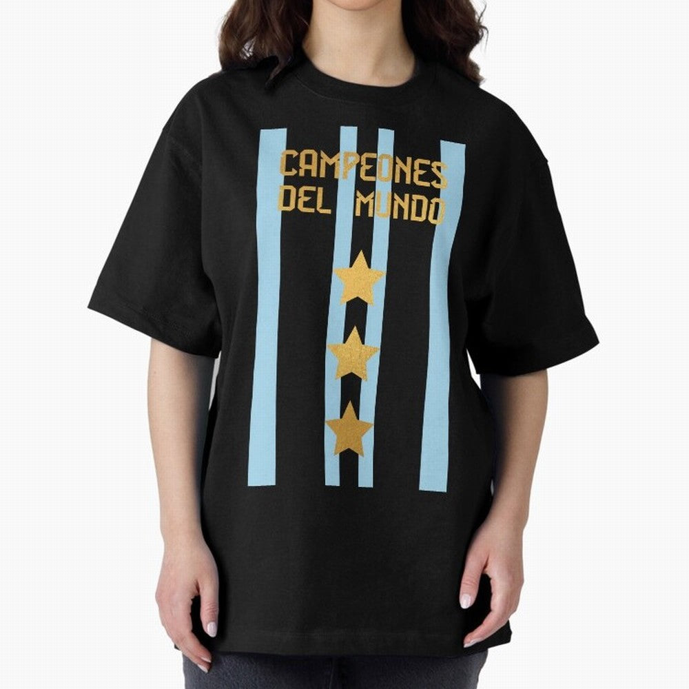 Argentina Jersey 3 Stars World Champions Classic T-Shirt Bring Retro Soccer Energy to FIFA World Cup 2026 Spirit, Driven by Germany, Messi and Cristiano Ronaldo, Worldwide Fan Energy, Dramatic Goals, Stadium Lights and Championship Celebrations;