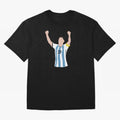Lionel Messi Classic T-Shirt Show Fan Pride Across Match Day Hype around FIFA World Cup 2026 Group Stage, Neymar, Haaland and Cristiano Ronaldo, Brazil, Portugal and Argentina, Champion Mindset, Group Stage Buzz, Knockout Tension and Passionate Fan