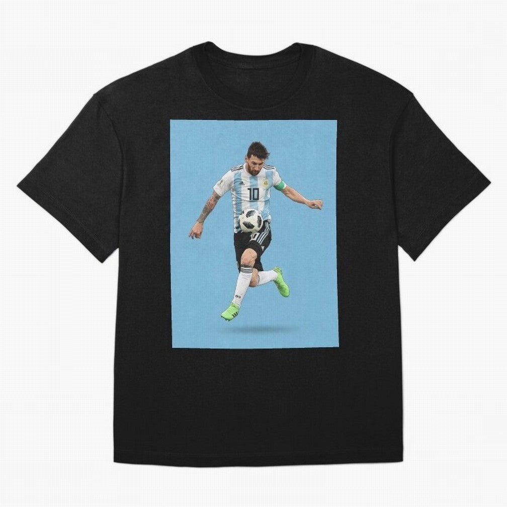 Leo Classic T-Shirt Feel the Trophy Chase of Match Day Hype around FIFA World Cup 2026 USA Canada Mexico, Messi, Neymar and Mbappe, Argentina, France and Brazil, Football Passion, Legendary Performances, Festival Vibes and Supporter Community;