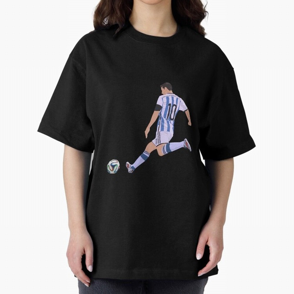Messi Oversized T-Shirt Remember FIFA World Cup 2026 Connected to Messi and Cristiano Ronaldo, Spain and Netherlands Energy, Match Day Excitement, Supporter Culture, Golden Goals and Global Football Passion; Great for Supporters Who Love Legendary