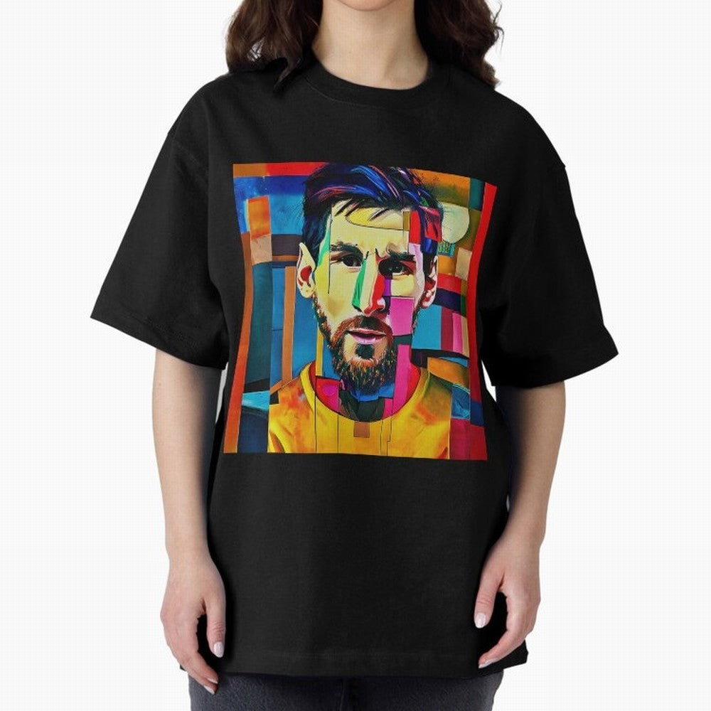 art grafic of Messi Classic T-Shirt Honor Football Greatness during Match Day Hype around FIFA World Cup 2026 Group Stage, Cristiano Ronaldo, Haaland and CR7, Portugal, Spain and Germany, Champion Mindset, Group Stage Buzz, Knockout Tension and
