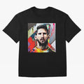 Billboard with Messi Boxy T-Shirt Celebrate Rivalries and Pride in Match Day Hype around FIFA World Cup 2026 Group Stage, Mbappe and Neymar, Brazil, Sports Nostalgia, International Competition, Famous Players and Unforgettable Victories; Ideal for