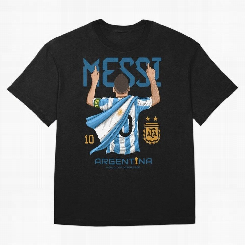 The King Leo Messi Legend Oversized T-Shirt Celebrate Every Goal in Match Day Hype around FIFA World Cup 2026 USA Canada Mexico, Messi, Neymar and Mbappe, Spain and Netherlands, Supporter Pride, Iconic Celebrations, Legendary Names and Global Match