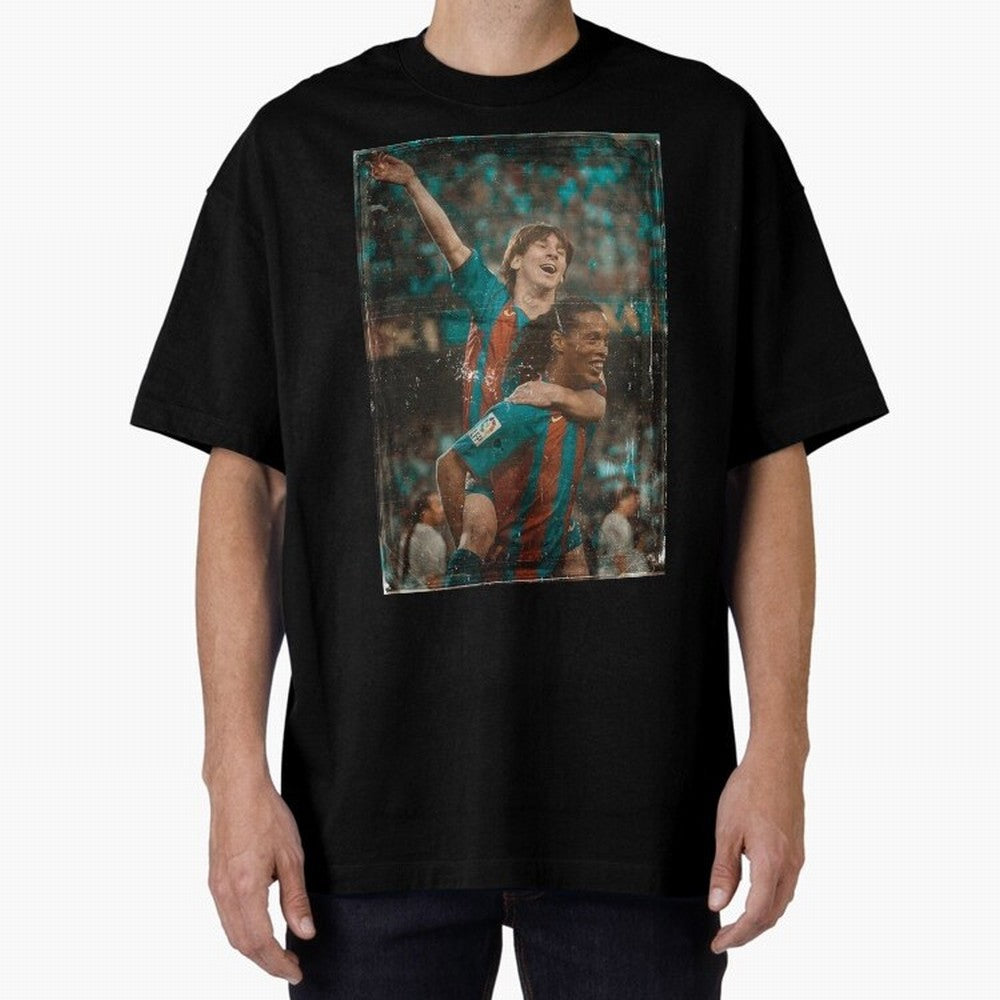 Messi and Ronaldinho Vintage Classic T-Shirt Celebrate Golden Goal Energy in FIFA World Cup 2026 for Fans of Messi, CR7 and Mbappe and Spain and Netherlands, Bringing Match Day Excitement, Supporter Culture, Golden Goals and Global Football