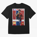 Lionel Messi 2009 UCL Barcelona Poster Oversized T-Shirt Follow Every Goal of Global Football Passion for FIFA World Cup 2026, Filled with Messi, England, France and Netherlands, Supporter Pride, Iconic Celebrations, Legendary Names and Global