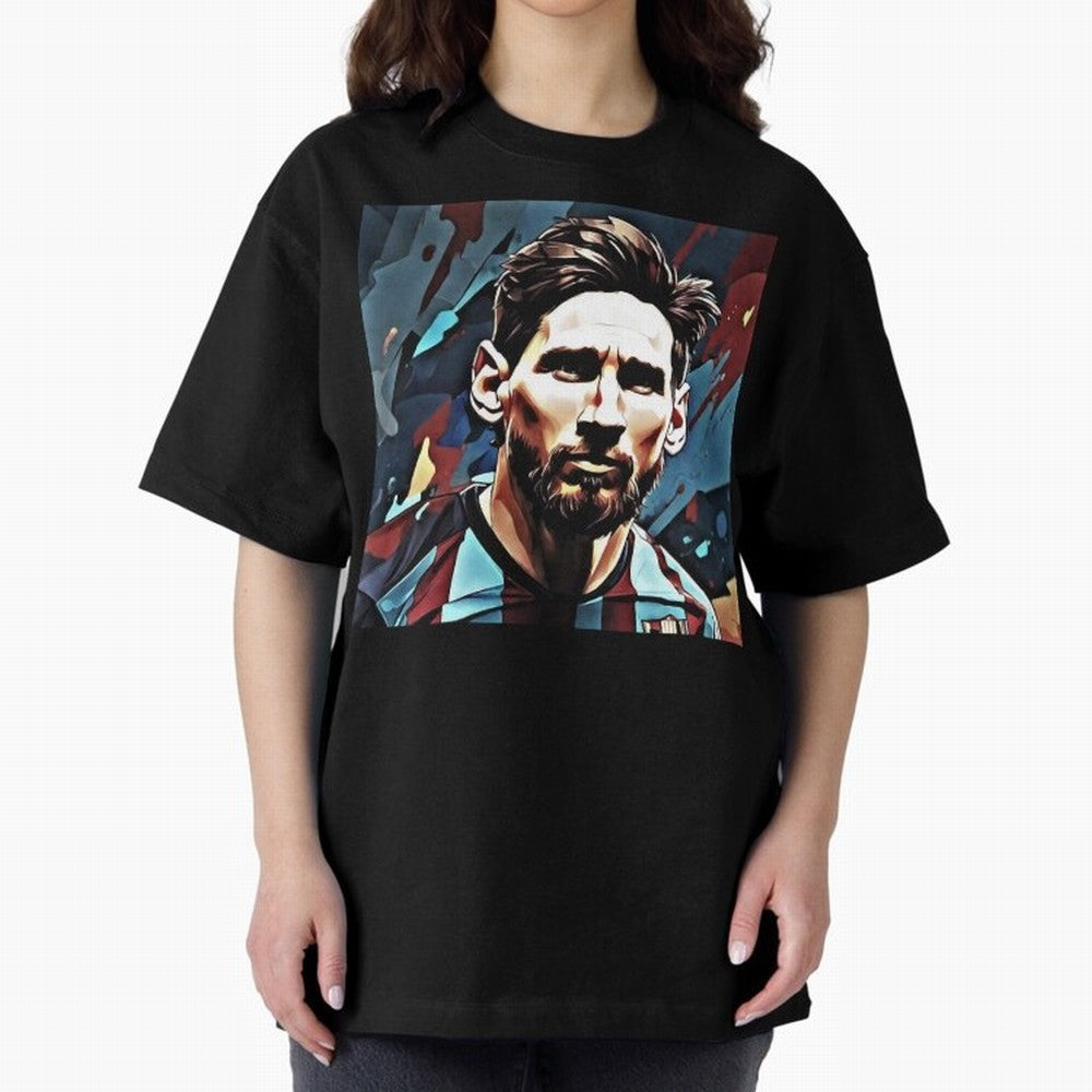 The King Leo Messi Legend Oversized T-Shirt Represent the Passion of the FIFA World Cup 2026 Group Stage Journey through CR7 and Messi Highlights, Brazil Pride, Worldwide Fan Energy, Dramatic Goals, Stadium Lights and Championship Celebrations;