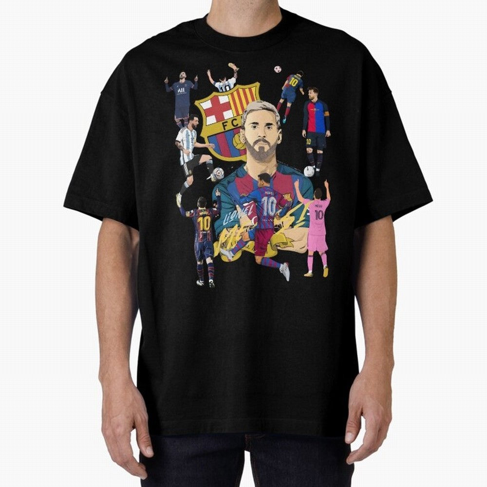 MiaMessi Premium Oversized T-Shirt Create Match Day Hype around FIFA World Cup 2026 Group Stage, CR7, Portugal, Goal Celebration Energy, Supporter Heritage, Football Icons and Worldwide Tournament Joy; Ideal for Passionate Fans Who Love Underdog