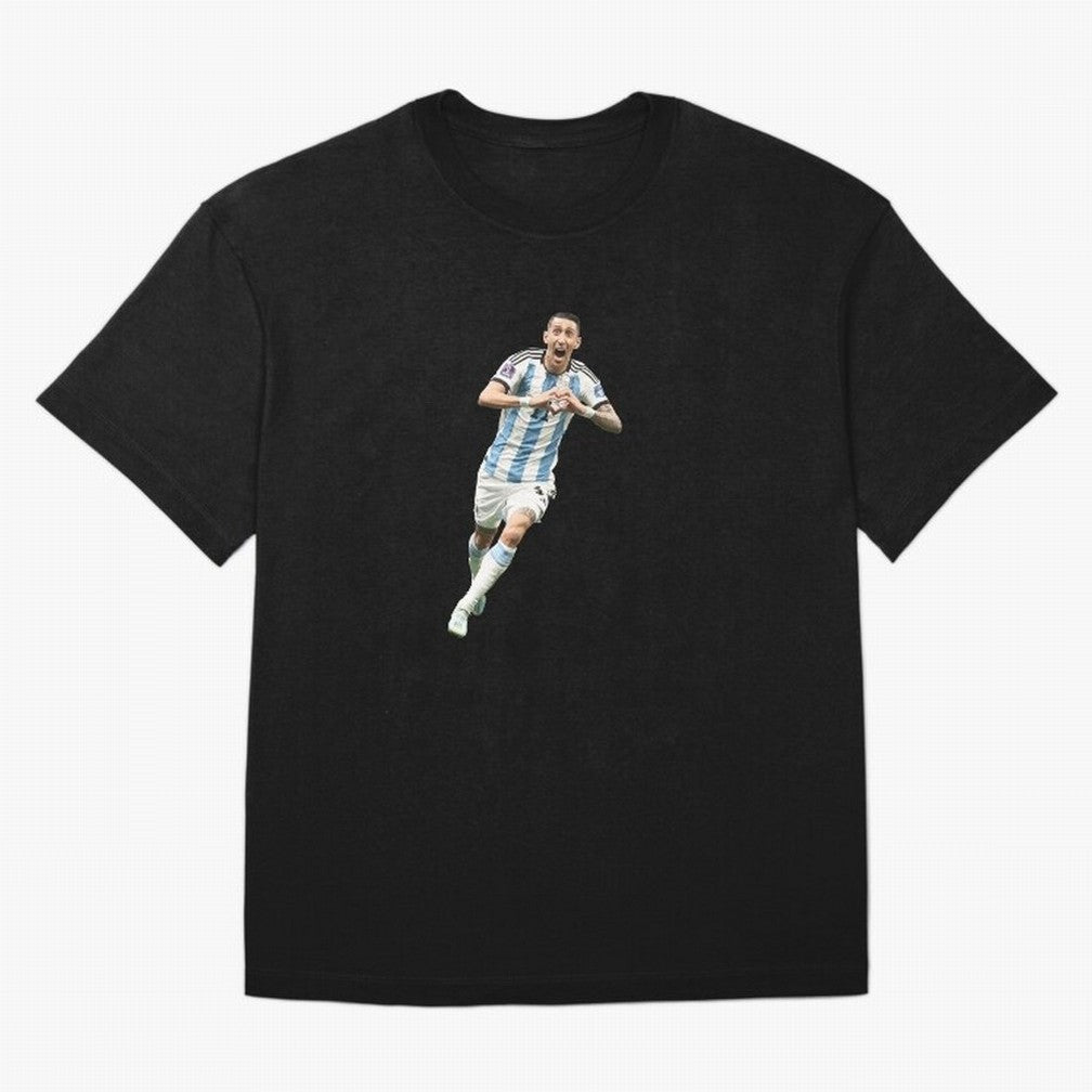 Angel Di Maria Oversized T-Shirt Follow FIFA World Cup 2026 USA Canada Mexico for Fans of Messi and Cristiano Ronaldo and England, France and Netherlands, Bringing Supporter Pride, Iconic Celebrations, Legendary Names and Global Match Day Energy;