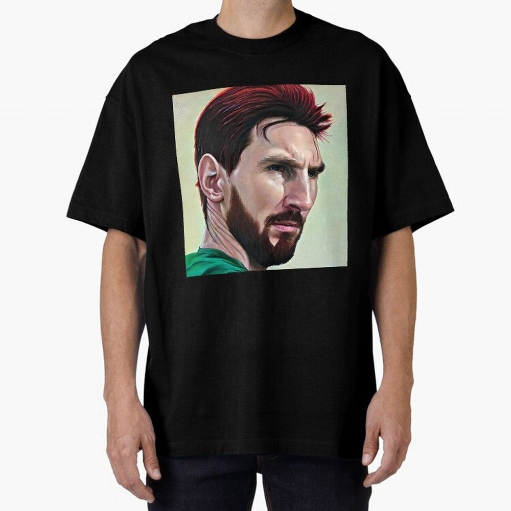 Painterly Messi Classic T-Shirt Stand Out with Spirit from the FIFA World Cup 2026 USA Canada Mexico Journey through Cristiano Ronaldo, Haaland and CR7 Highlights, Brazil, Portugal and Argentina Pride, Match Day Excitement, Supporter Culture,