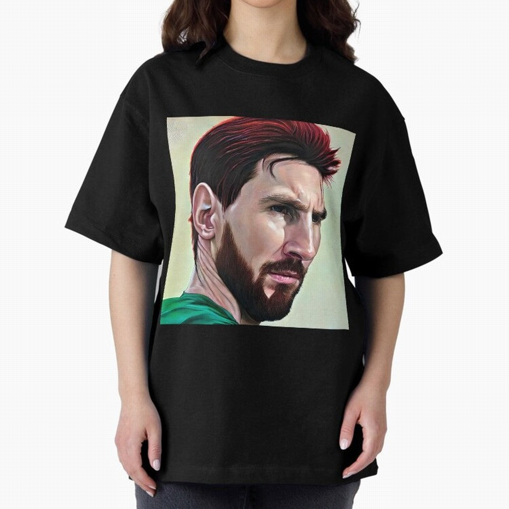 Painterly Messi Classic T-Shirt Stand Out with Spirit from the FIFA World Cup 2026 USA Canada Mexico Journey through Cristiano Ronaldo, Haaland and CR7 Highlights, Brazil, Portugal and Argentina Pride, Match Day Excitement, Supporter Culture,