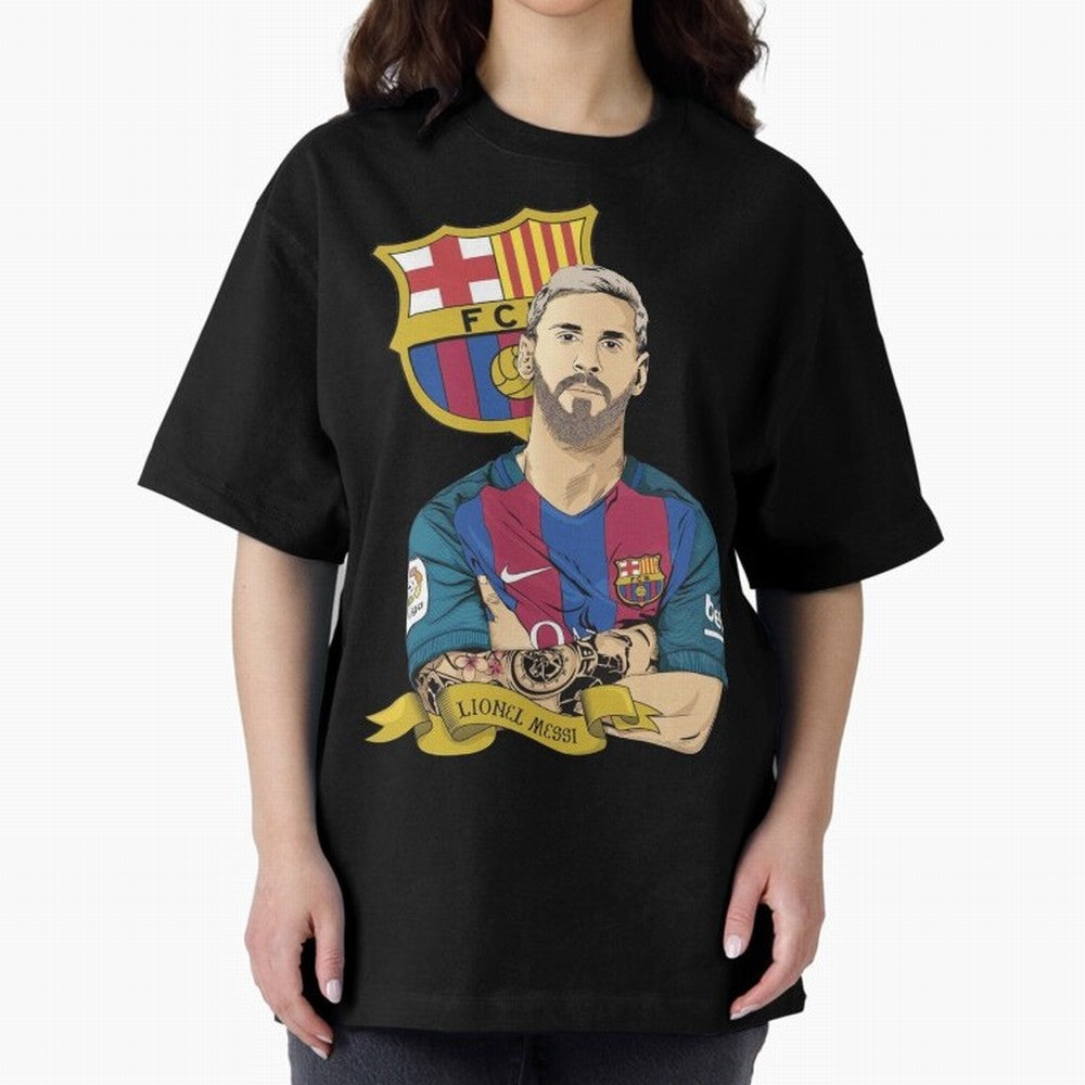 Lionel Messi (Barcelona) artwork Classic T-Shirt Make Your Look Match Global Football Passion for FIFA World Cup 2026 USA Canada Mexico, Made for Messi and Cristiano Ronaldo, England, Champion Mindset, Group Stage Buzz, Knockout Tension and