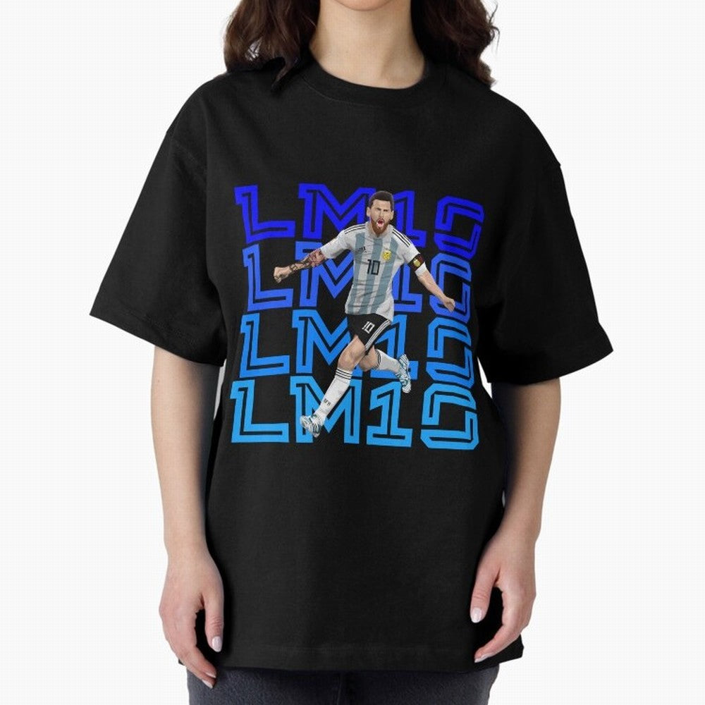 Lionel Messi 10 Oversized T-Shirt Feel the Trophy Chase of Global Football Passion for FIFA World Cup 2026, Filled with Haaland and Mbappe, Spain, Stadium Chants, National Pride, Trophy Dreams and Unforgettable Football Memories; Created for Match