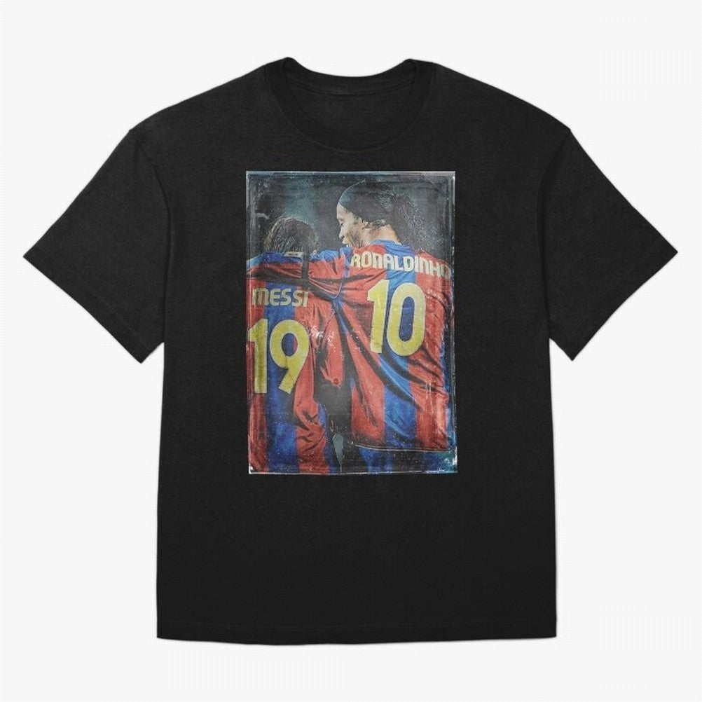 Messi and Ronaldinho Oversized T-Shirt Bring Match Day Fire to the FIFA World Cup 2026 Journey through Messi Highlights, Spain Pride, Stadium Memories, Football Loyalty, International Chants and Championship Tradition; Great for Watch Parties,