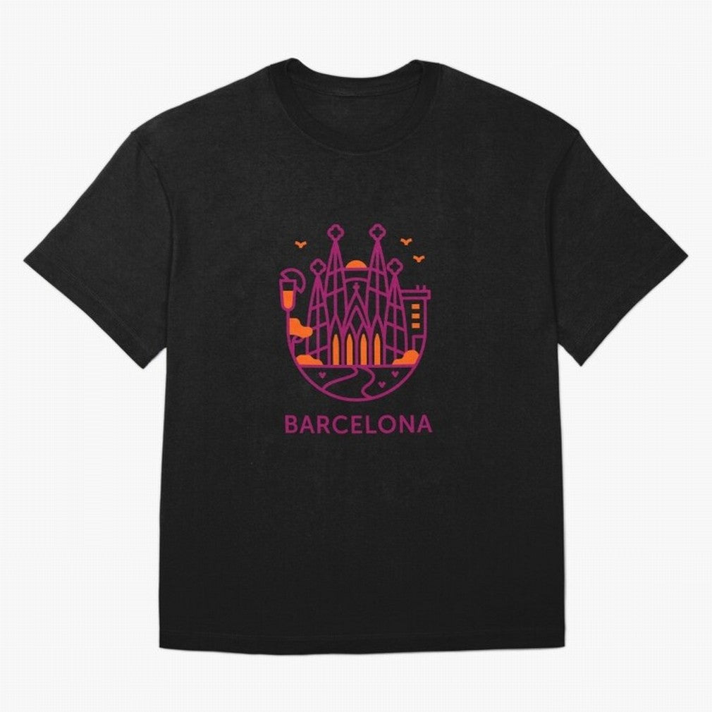 Luggage Barcelona Oversized T-Shirt Spotlight Match Day Hype around FIFA World Cup 2026, Messi, CR7 and Mbappe, England, Championship Spirit, Famous Goals, Roaring Crowds and International Football Unity; Created for Match Day Parties, Soccer