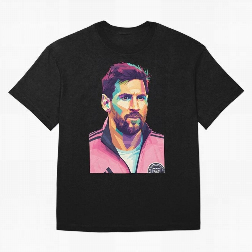 Messi wpap pop art Classic T-Shirt Show Championship Spirit for FIFA World Cup 2026 for Fans of Messi, CR7 and Mbappe and Brazil, Bringing Sports Nostalgia, International Competition, Famous Players and Unforgettable Victories; Perfect for Fans,