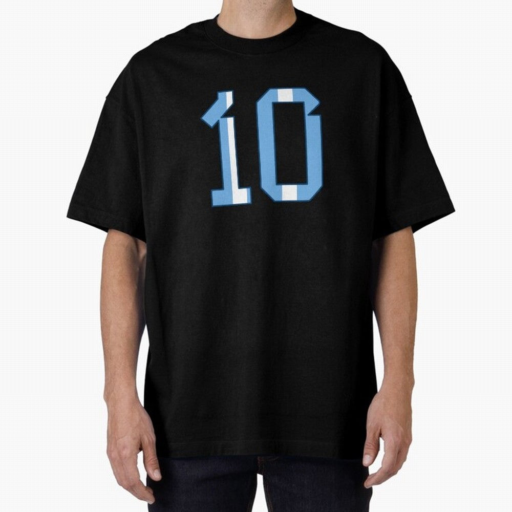 10 - Lionel Messi - Argentina Colours Classic T-Shirt Show Your Love for Global Football Passion for FIFA World Cup 2026, Driven by CR7 and Messi, England, Football Festival Excitement, Trophy Ambitions, Country Rivalries and Star Player Buzz;