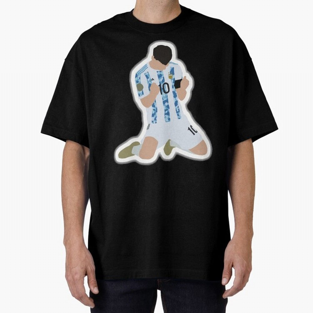 Messi Pop Art Portrait Classic T-Shirt Bring World Football Passion into Global Football Passion for FIFA World Cup 2026, Highlighting Cristiano Ronaldo, Spain and Netherlands, Game Day Rituals, Football Legends, Country Pride and the Road to the