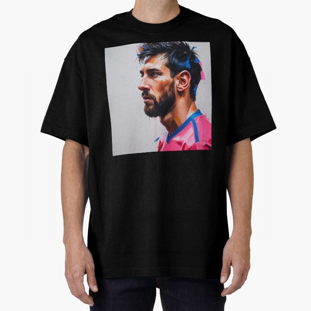 Vibrant Artistic Portrait of Lionel Messi (GOAT) - Digital painting (Version 5) Classic T-Shirt Show Your Love for the FIFA World Cup 2026 USA Canada Mexico Journey through Messi Highlights, England Pride, Classic Soccer Heritage, Championship