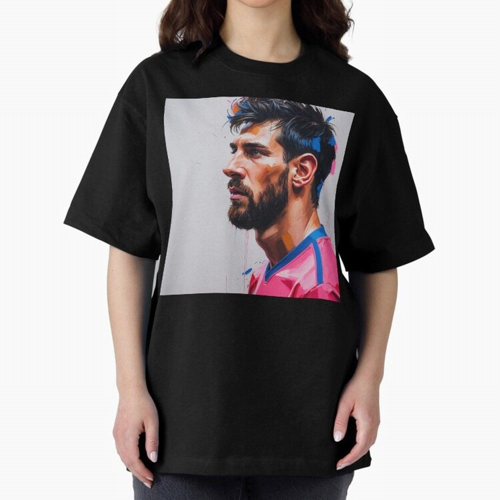 Vibrant Artistic Portrait of Lionel Messi (GOAT) - Digital painting (Version 5) Classic T-Shirt Show Your Love for the FIFA World Cup 2026 USA Canada Mexico Journey through Messi Highlights, England Pride, Classic Soccer Heritage, Championship
