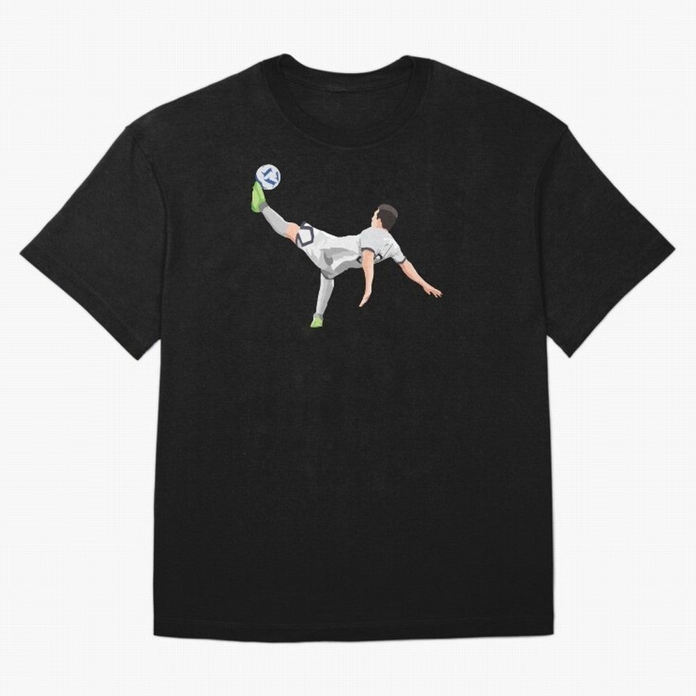 Messi Bicycle Kick Oversized T-Shirt Bring a Champion Mindset to FIFA World Cup 2026 Highlighting Cristiano Ronaldo, Haaland and CR7, Argentina and Brazil Energy, Vintage Soccer Flavor, Modern Football Stars, National Flags and Final Night Emotion;