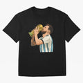 Messi Cup Oversized T-Shirt Live the Energy of FIFA World Cup 2026 for Fans of Messi, Neymar and Mbappe and Brazil, Portugal and Argentina, Bringing Vintage Soccer Flavor, Modern Football Stars, National Flags and Final Night Emotion; Perfect for