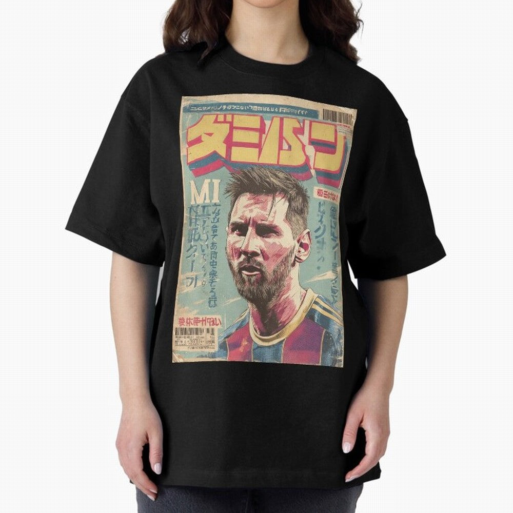 Messi the Goat Japanese Vintage Poster Classic T-Shirt Celebrate Golden Goal Energy in FIFA World Cup 2026 Spirit, Celebrating Brazil, Neymar, Haaland and Cristiano Ronaldo, Supporter Pride, Iconic Celebrations, Legendary Names and Global Match Day
