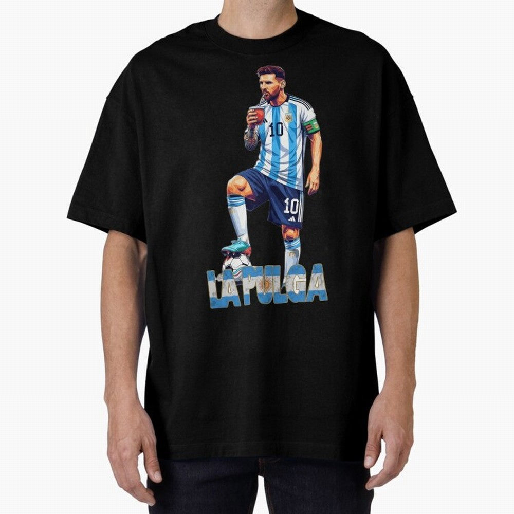 Messi Pop Art Portrait Classic T-Shirt Elevate FIFA World Cup 2026 Group Stage Celebrating Cristiano Ronaldo, Argentina and Brazil Energy, Supporter Pride, Iconic Celebrations, Legendary Names and Global Match Day Energy; Great for Watch Parties,