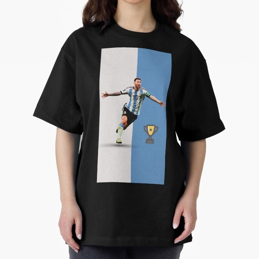 World Cup /Lional Messi/football, soccer Oversized T-Shirt Fuel Your Fan Pride for FIFA World Cup 2026 Connected to CR7, Portugal Energy, Worldwide Fan Energy, Dramatic Goals, Stadium Lights and Championship Celebrations; Great for Watch Parties,