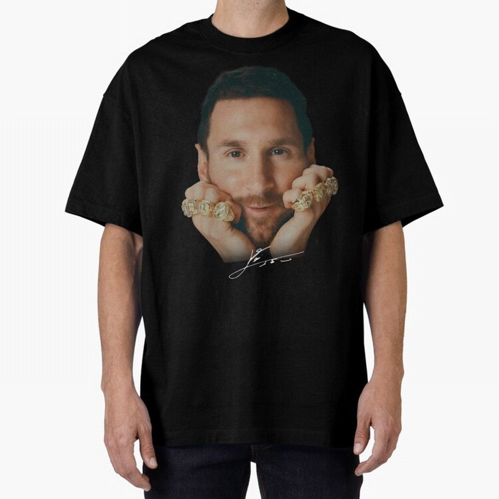 Lionel Messi 8 Ballon d'Or Gold Rings Classic T-Shirt Live the Energy of FIFA World Cup 2026 Spirit, Celebrating Spain and Netherlands, Cristiano Ronaldo, Championship Spirit, Famous Goals, Roaring Crowds and International Football Unity; Perfect