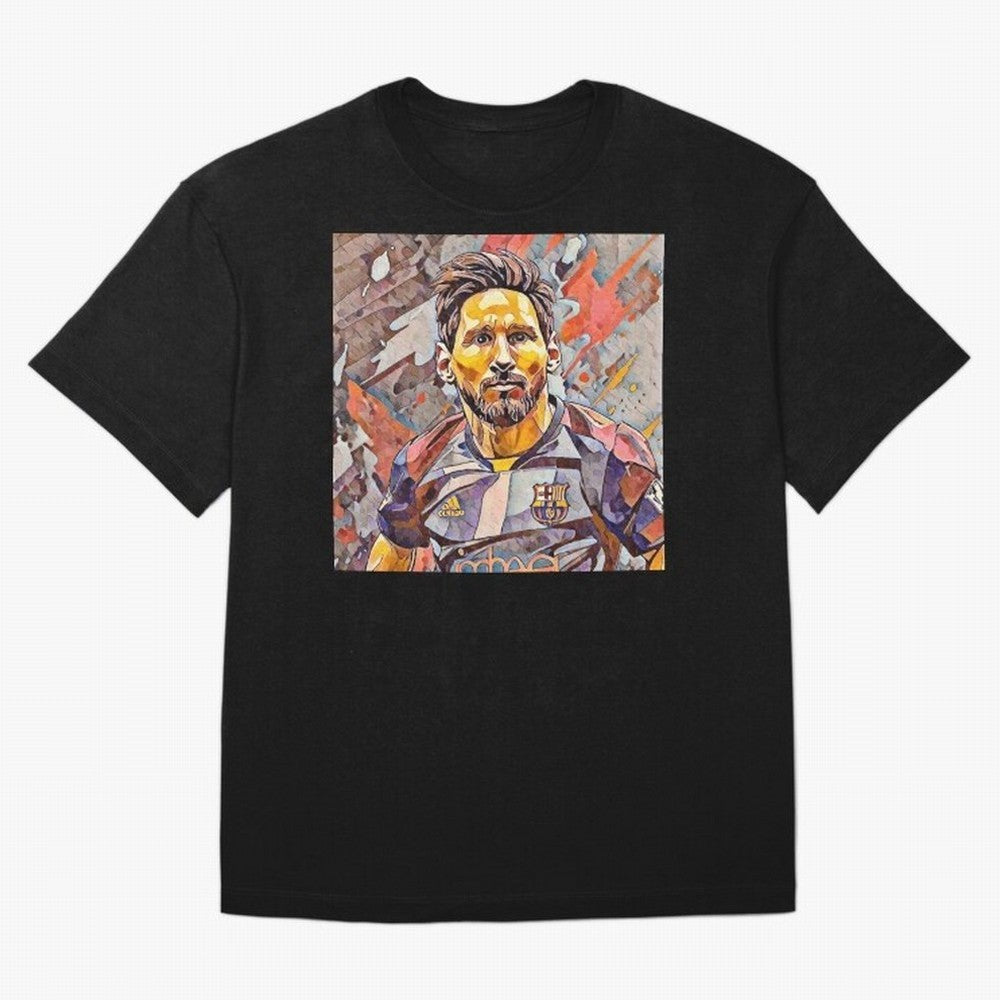 Messi Pop Art Portrait Classic T-Shirt Celebrate Football Dreams Across Global Football Passion for FIFA World Cup 2026 USA Canada Mexico, Filled with Messi, Neymar and Mbappe, Germany, Football Festival Excitement, Trophy Ambitions, Country