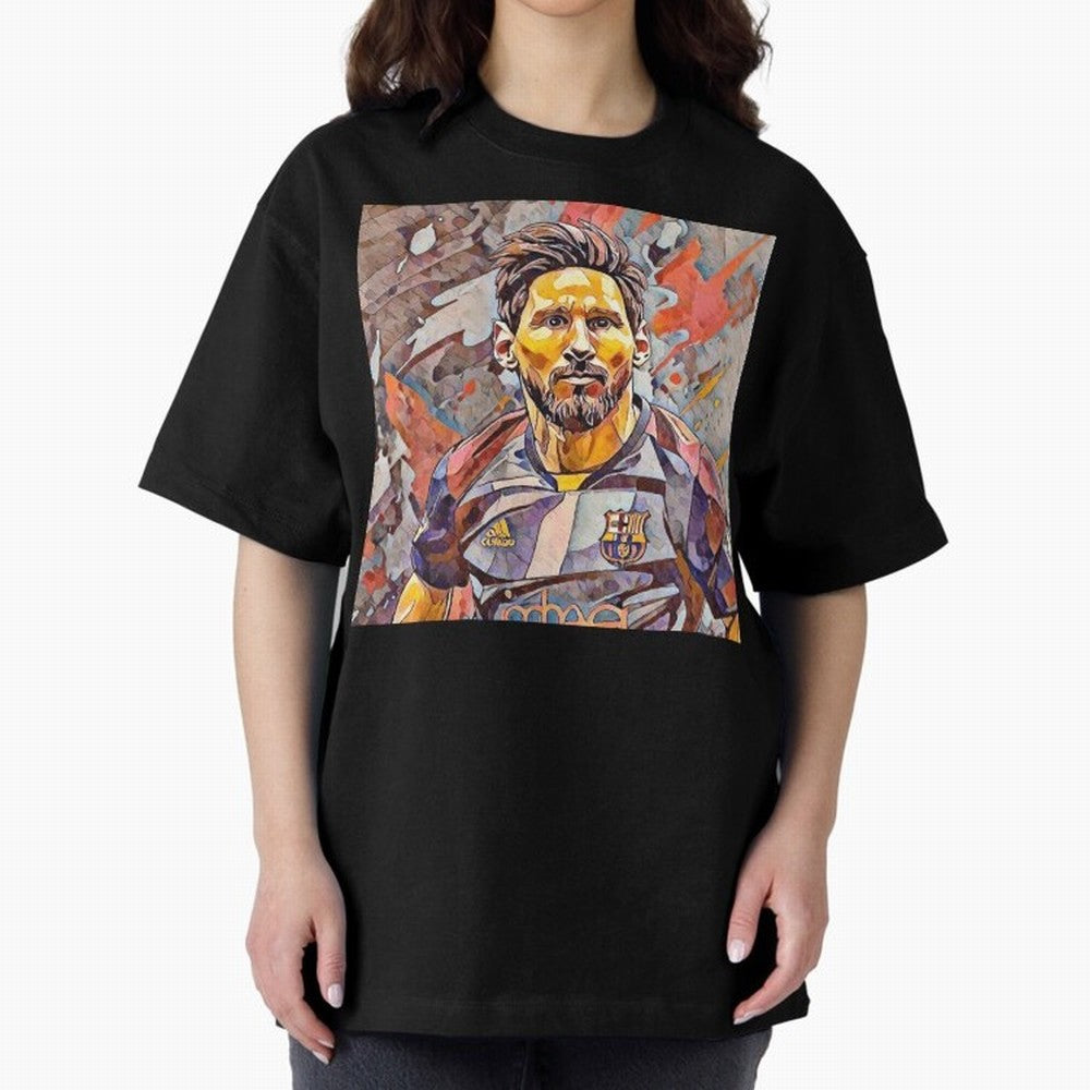 Messi Pop Art Portrait Classic T-Shirt Celebrate Football Dreams Across Global Football Passion for FIFA World Cup 2026 USA Canada Mexico, Filled with Messi, Neymar and Mbappe, Germany, Football Festival Excitement, Trophy Ambitions, Country