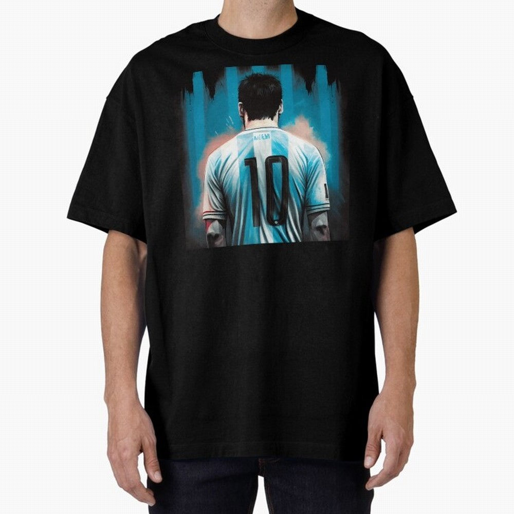 Messi The GOAT Oversized T-Shirt Make Memories around Match Day Hype around FIFA World Cup 2026, Mbappe and Neymar, Germany, Soccer Culture, Superstar Moments, National Team Dreams and Competitive Fire; Made for Die Hard Supporters, Soccer Lovers,
