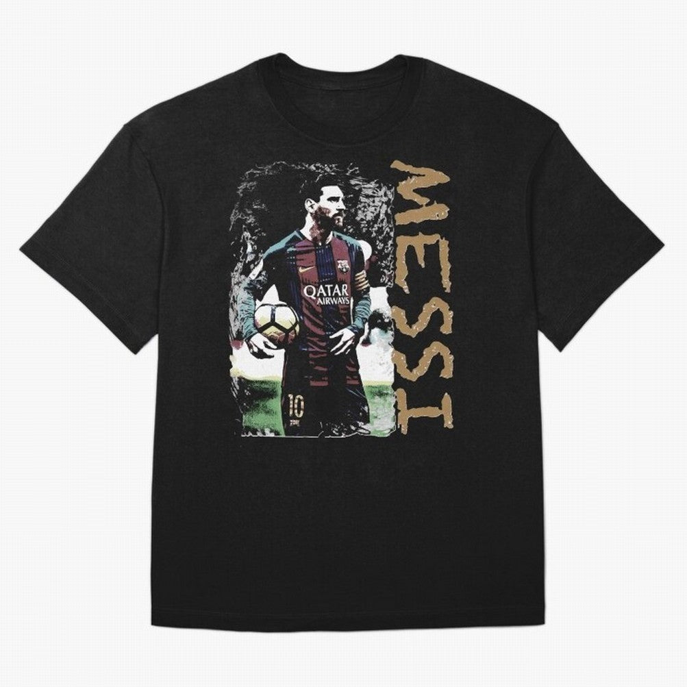 Messi Pop Art Portrait Oversized T-Shirt Carry National Pride through FIFA World Cup 2026 Group Stage Spirit, Capturing Argentina, Mbappe and Neymar, Retro Football Energy, Iconic Rivalries, Trophy Chase Drama and Stadium Atmosphere; Built for