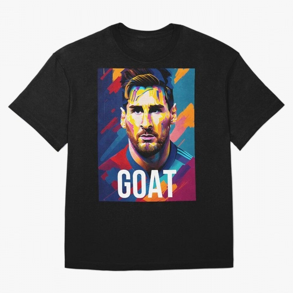 Messi Pop Art Portrait Classic T-Shirt Celebrate the Magic of Global Football Passion for FIFA World Cup 2026 USA Canada Mexico, Capturing Neymar, Germany, Vintage Soccer Flavor, Modern Football Stars, National Flags and Final Night Emotion; Great