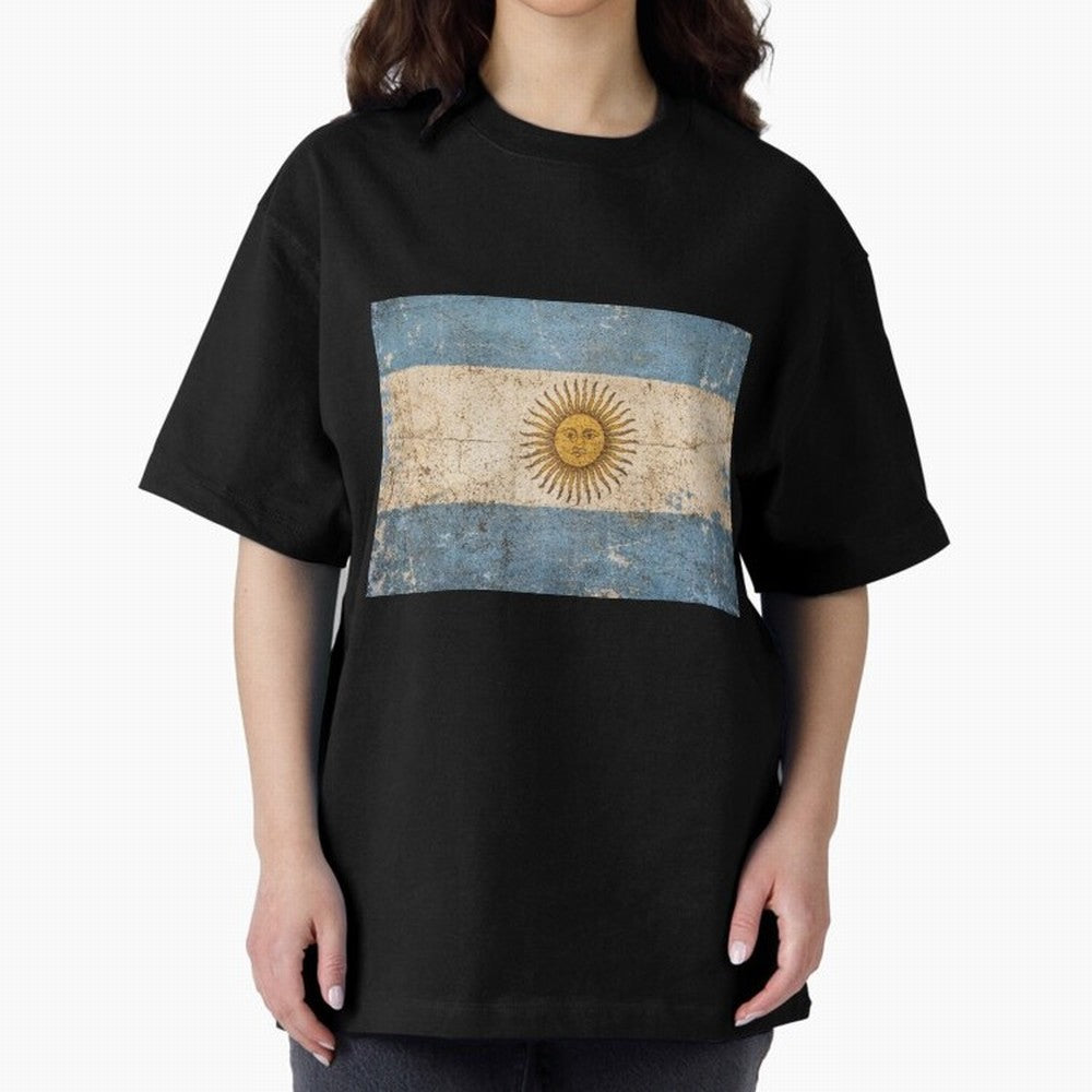 Vintage Argentina Flag Soccer Fan Design Classic T-Shirt Follow Every Goal of Global Football Passion for FIFA World Cup 2026 USA Canada Mexico, Inspired by Neymar, Haaland and Cristiano Ronaldo, England, Worldwide Fan Energy, Dramatic Goals,