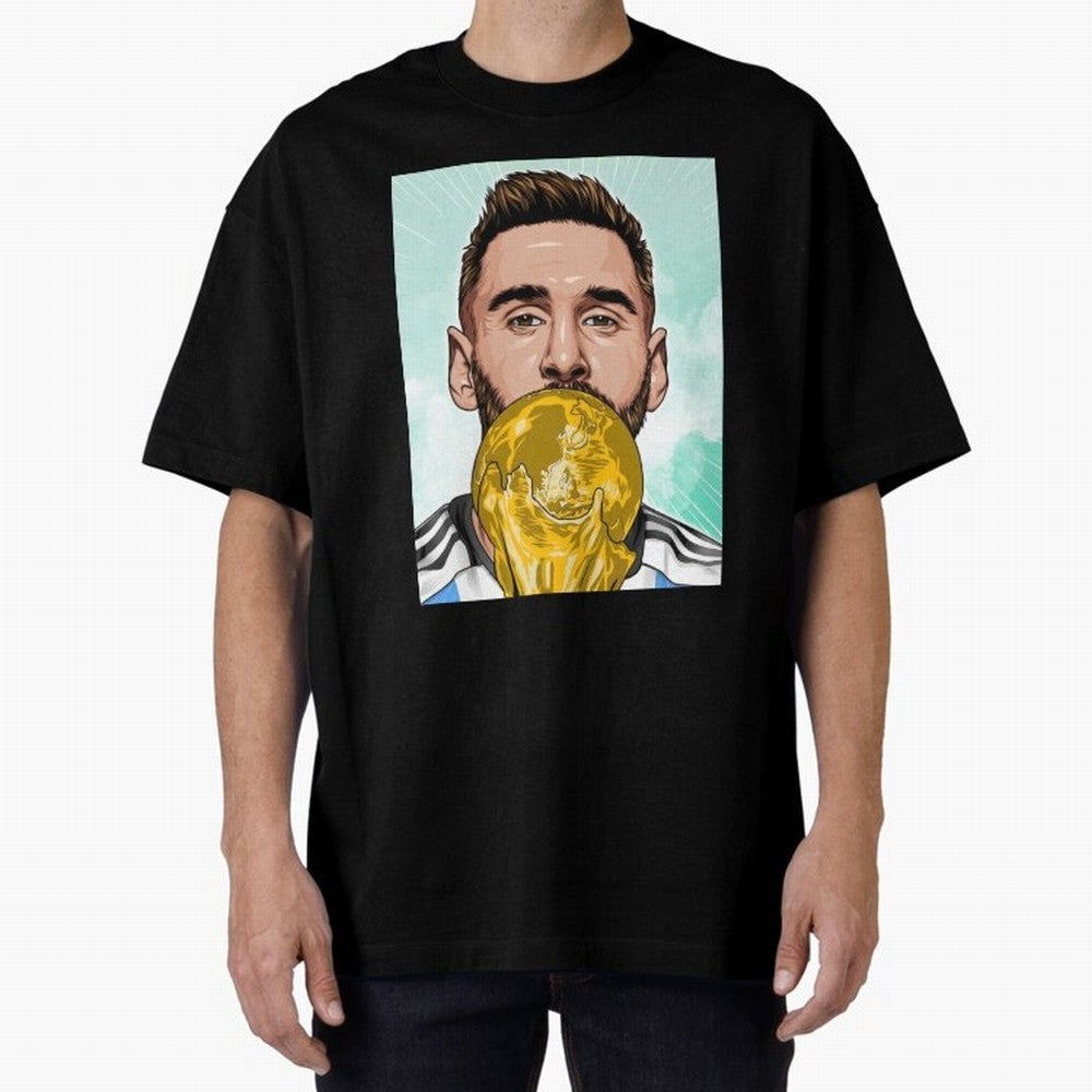 Messi goat Oversized T-Shirt Celebrate Global Passion for the FIFA World Cup 2026 USA Canada Mexico Journey through Neymar Highlights, Spain and Netherlands Pride, Football Festival Excitement, Trophy Ambitions, Country Rivalries and Star Player