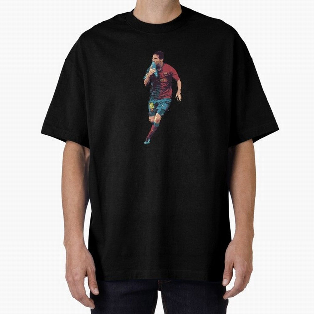Lionel Messi Oversized T-Shirt Fuel Match Day Hype around FIFA World Cup 2026 USA Canada Mexico, CR7 and Messi, Argentina, France and Brazil, Classic Soccer Heritage, Championship Pressure, Fan Loyalty and International Pride; Ideal for Football