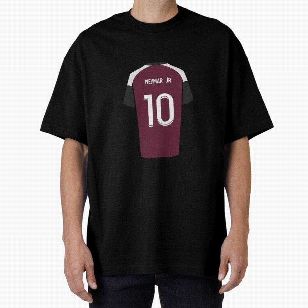 Neymar 2020/21 Jersey Oversized T-Shirt Feel the Heartbeat of the FIFA World Cup 2026 Journey through Messi Highlights, Germany Pride, Championship Spirit, Famous Goals, Roaring Crowds and International Football Unity; Ideal for Football Dads,
