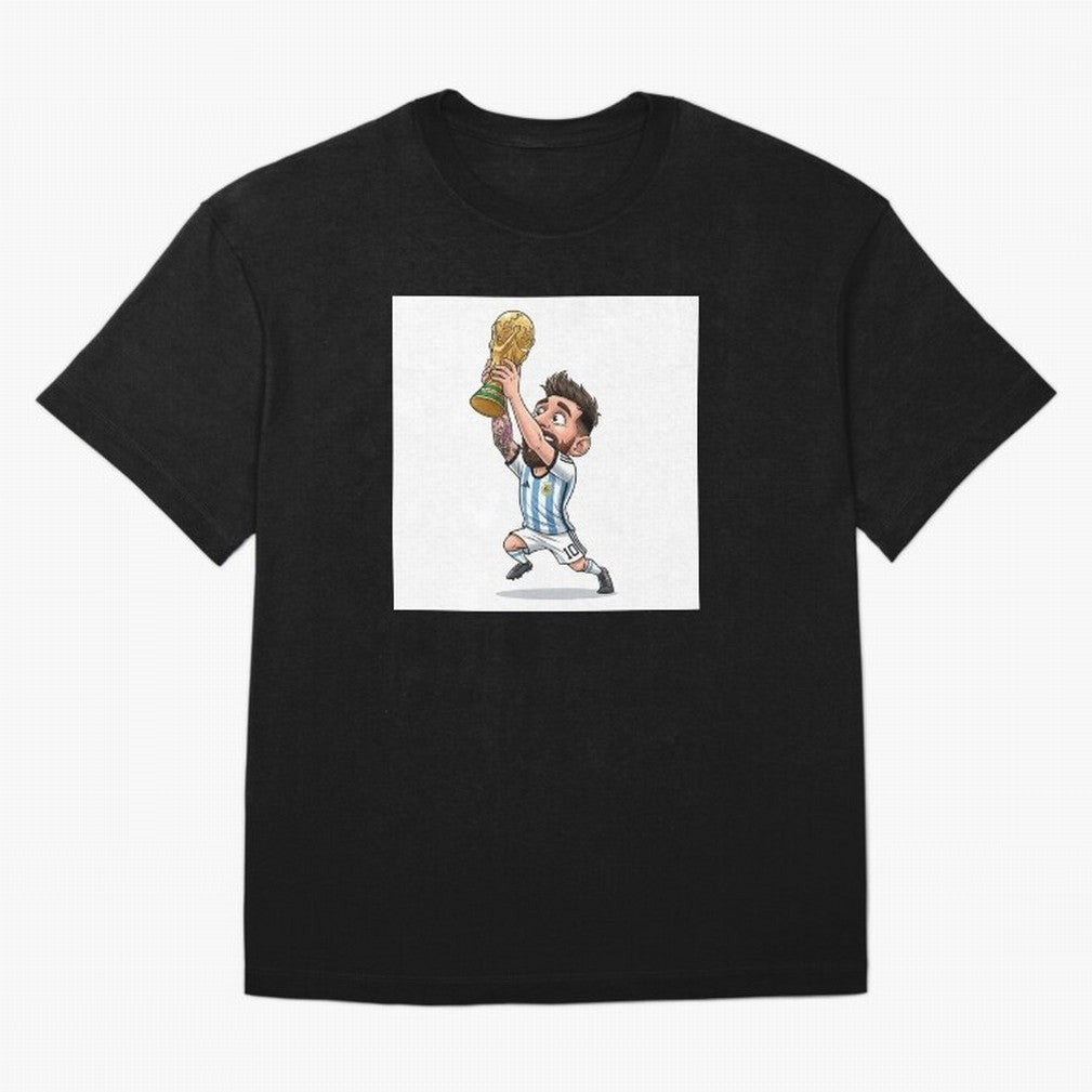 Lionel Messi Oversized T-Shirt Capture Stadium Memories from Match Day Hype around FIFA World Cup 2026 USA Canada Mexico, Neymar, Haaland and Cristiano Ronaldo, France and Portugal, Fan Favorite Moments, National Team Passion, Big Match Drama and