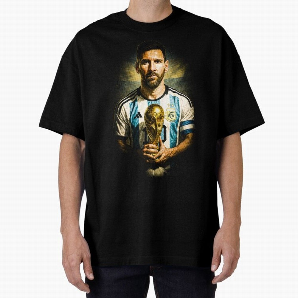 Lionel Messi Classic T-Shirt Experience the Global Stage of Match Day Hype around FIFA World Cup 2026 Group Stage, Messi and Cristiano Ronaldo, France and Portugal, Fan Favorite Moments, National Team Passion, Big Match Drama and Soccer History;