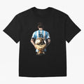 Soccer football lionel messi Barcellona Argentina illustration Oversized T-Shirt Show Love for Legendary Goals in FIFA World Cup 2026 USA Canada Mexico Made for Mbappe, Brazil Energy, Stadium Chants, National Pride, Trophy Dreams and Unforgettable