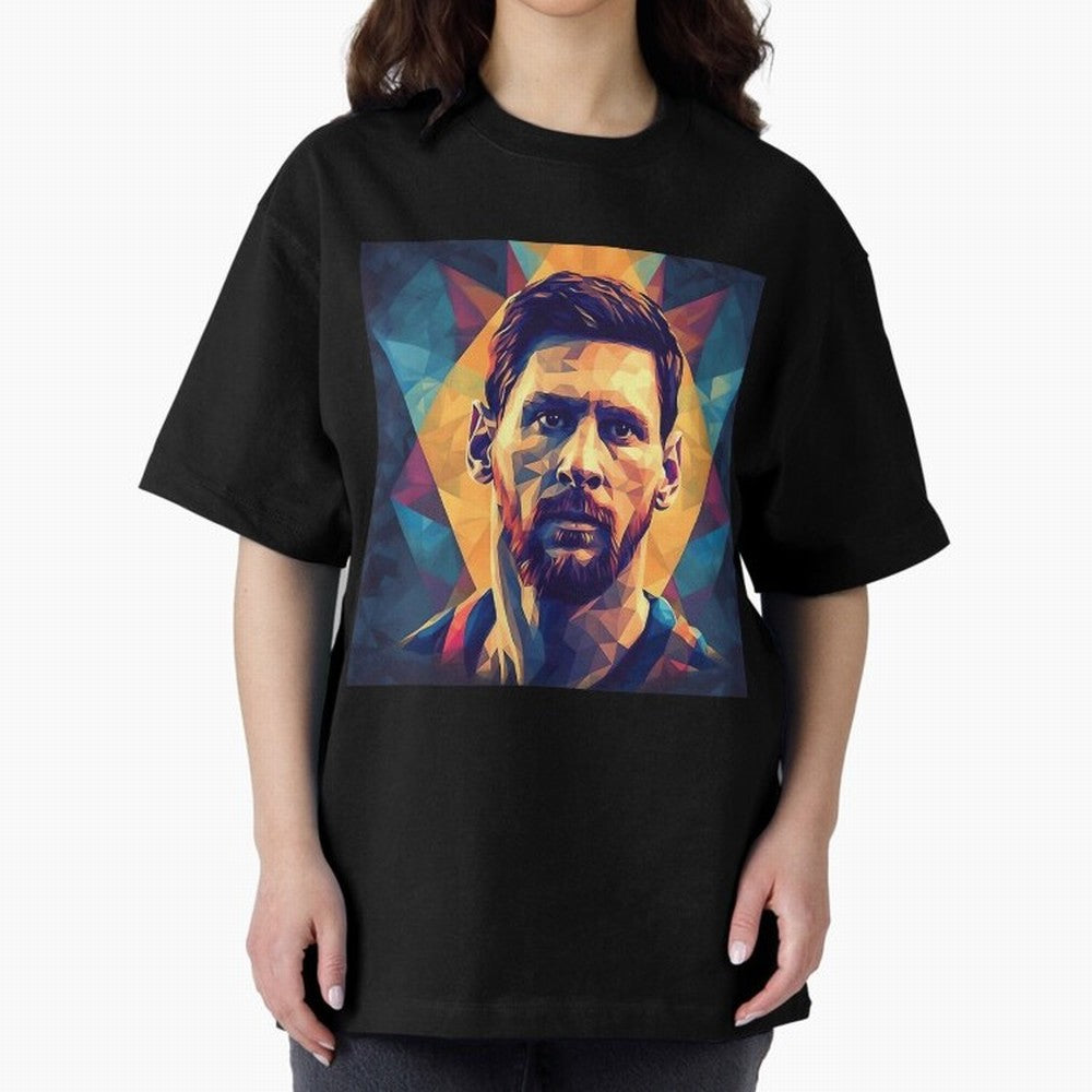 Lionel Messi Portrait Vector Art Classic T-Shirt Unlock Match Day Hype around FIFA World Cup 2026 USA Canada Mexico, Mbappe and Neymar, Spain and Netherlands, Champion Mindset, Group Stage Buzz, Knockout Tension and Passionate Fan Culture; Made for