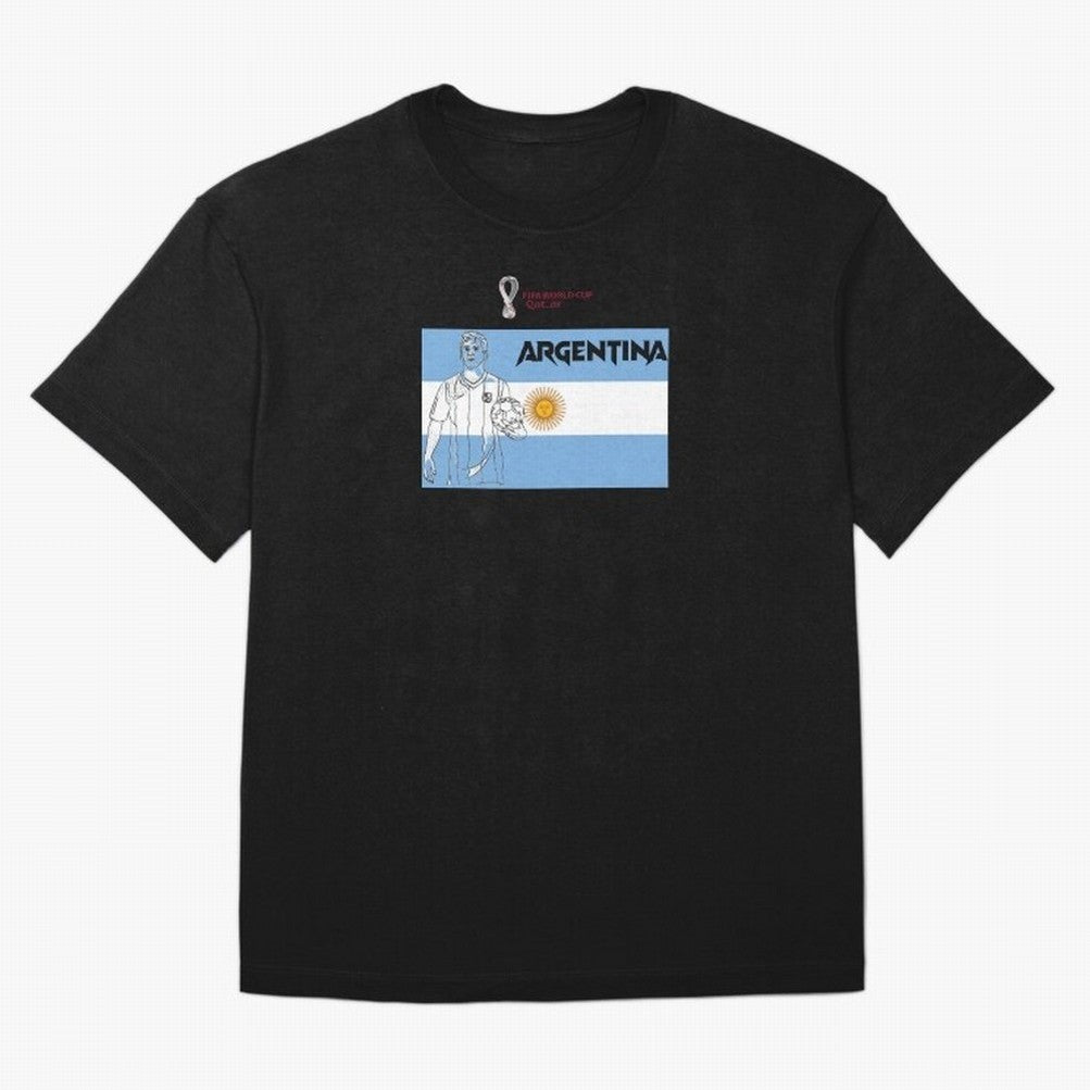Argentina - FIFA World Cup - Qatar 2022 Oversized T-Shirt Keep the Match Day Mood of Match Day Hype around FIFA World Cup 2026, Messi, Argentina, France and Brazil, Goal Celebration Energy, Supporter Heritage, Football Icons and Worldwide