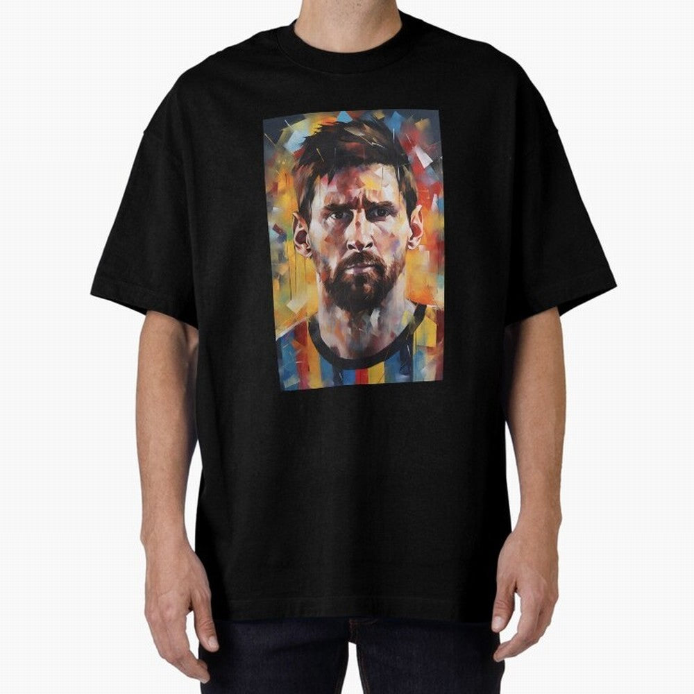 Lionel Messi Oversized T-Shirt Get Ready for Global Football Passion for FIFA World Cup 2026, Built around Mbappe, France and Portugal, Stadium Memories, Football Loyalty, International Chants and Championship Tradition; Great for Supporters Who