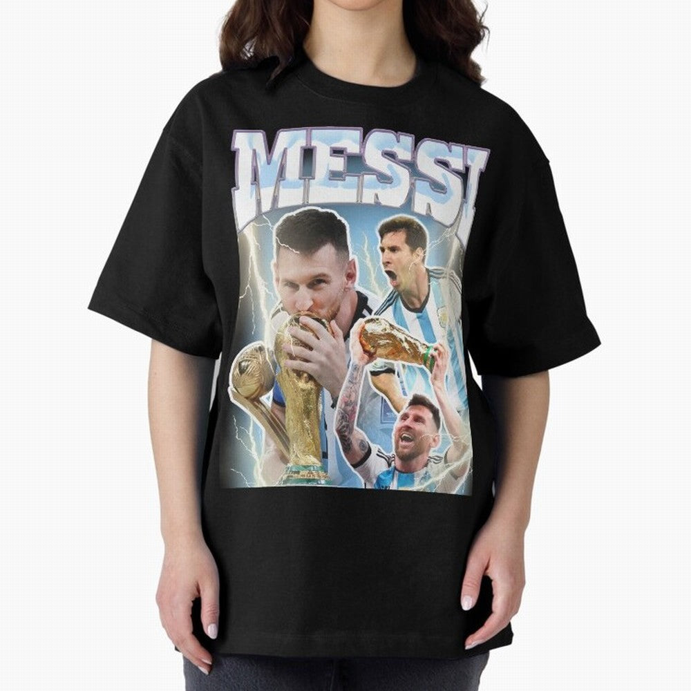 Messi Champion Vintage Retro Design Classic T-Shirt Bring International Match Energy to the FIFA World Cup 2026 USA Canada Mexico Journey through Neymar, Haaland and Cristiano Ronaldo Highlights, Portugal Pride, Football Passion, Legendary